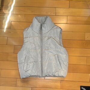 Light Gray Puffer Vest